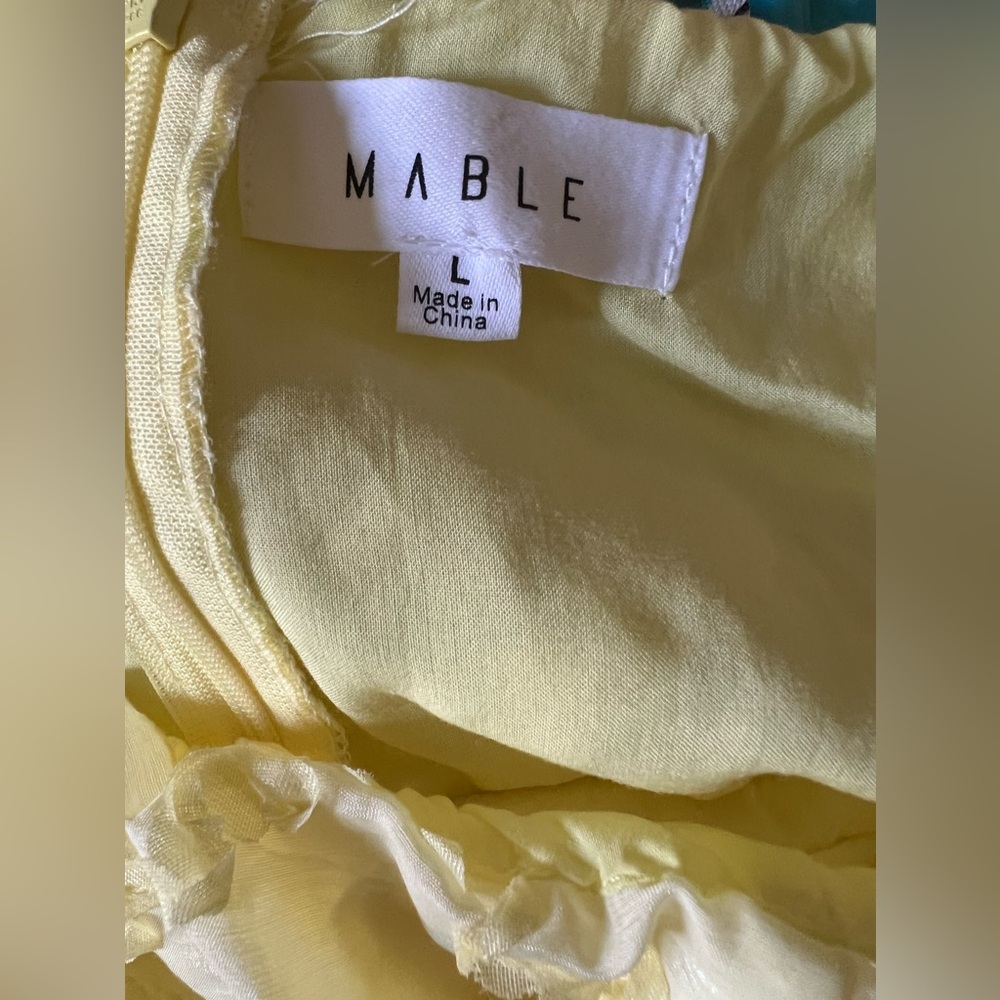 Chic Yellow Lace Mini Dress - Picture 11 of 11